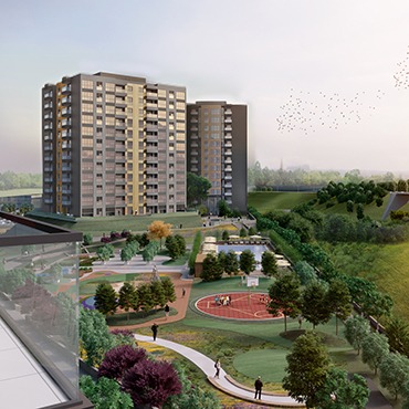 RESIDENCES AND SOCIAL FACILITIES (TOTAL 120 000 M2)